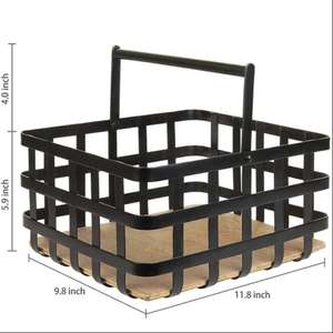 Étagère à épices en fil de fer artisanal pour comptoir de cuisine, rangement polyvalent, facile à transporter - Product Image 5