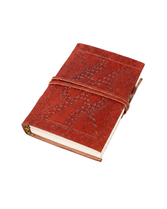 High Quality Genuine Leather Bound Journal Vintage Pattern <b>Diary</b> Wrap Around Strap Corporate Gift Manufacturer - Product Image 1