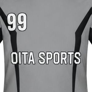 Maillot de handball sublimé gris pour homme, manches courtes, en polyester, pour l'équipe, entraînement, performance athlétique - Product Image 6