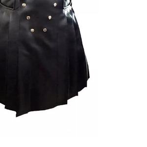 Conception personnalisée professionnelle, unisexe, cuir de haute qualité, acier inoxydable, kilt, logo personnalisé, utilisation en extérieur, tendance actuelle, dernière nouveauté - Product Image 3
