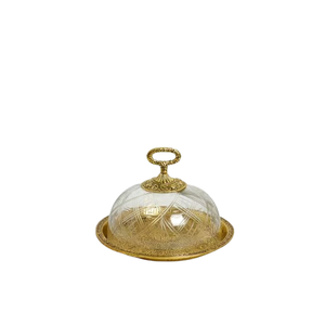 Ensemble de brûleurs d'encens arabes en or de luxe, en métal, en forme de croissant de lune et d'étoile, avec pinces et plateau de service, élégant cadeau pour le Ramadan - Product Image 4