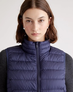 <b>Women</b> Down Alternative Puffer Vest Quilted <b>Sleeveless</b> Waistcoat Stand Collar Zip Front Streetwear Knitted Logo for Casual Travel - Product Image 2