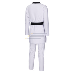 Uniforme de Taekwondo WTF Unisexe Personnalisé de Qualité Supérieure en Coton Côtelé – Ensemble de Vêtements d'Arts Martiaux OEM Design Mind Plus Size - Product Image 2