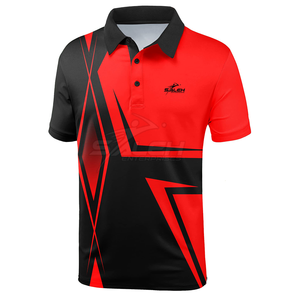 Polo de golf de bonne qualité avec tissu léger, design respirant et coupe extensible confortable pour une utilisation active - Product Image 3