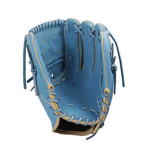 Blue Synthetic Insulated <b>Baseball</b> <b>Glove</b> Left-handed H-Web Hook and Loop Closure Full Finger Adult Catcher Use All Seasons - Product Image 2