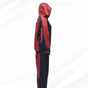 เสื้อแจ็คเก็ตกันลมแขนยาวคุณภาพสูงสำหรับฤดูใบไม้ผลิปี 2026 แบบสั่งทำพิเศษ ระบายอากาศได้ดี สไตล์สตรีทแวร์ พร้อมกางเกงขายาว ผ้าฝ้าย 100% พิมพ์ลายดิจิทัล - Product Image 3