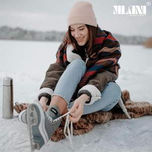 Gorro de Punto Rosa Bebé de Alta Calidad, Marca Jilani, para Hombre y Mujer, con Logotipo Bordado Personalizado, Diseño a Cuadros, para Otoño e Invierno - Product Image 2