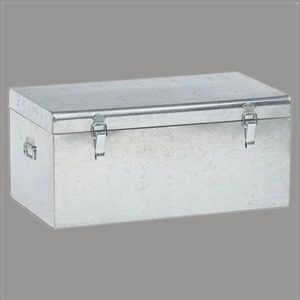 Galvanized Metal Rectangle Modern Glossy <b>Lockable</b> Storage Box Tool <b>Cabinet</b> Dustproof Utility Bin for Workshop Garage Equipment - Product Image 2