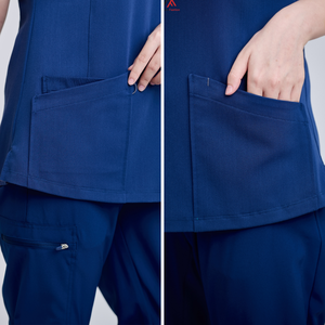 HOT SELLING Hospital Medical Clothing Rayon/PE/Spandex Canvas Fashionable floral medical <b>scrubs</b> sets women nurse <b>scrubs</b> wide leg - Product Image 3