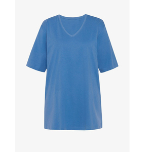 เสื้อยืดออกกำลังกายคอวีทรงโอเวอร์ไซส์สำหรับผู้หญิง ไซส์พลัส ทรงหลวม สวมใส่สบาย รับผลิตแบบ OEM ODM จากโรงงาน - Product Image 1