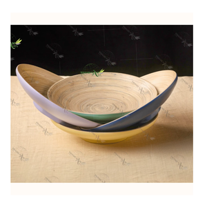 Platos y Vajilla de Bambú Hechos a Mano de Estilo Clásico, Ecológicos y Duraderos, Regalos Empresariales, Utensilios de Cocina para la Mesa - Product Image 1
