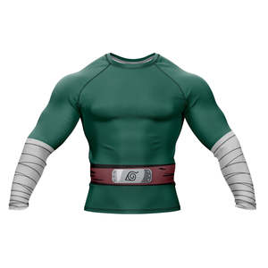 Men's <b>Long</b> <b>Sleeve</b> Rash Guard Compression Shirt Breathable Quick-Dry UPF50+ Anti-Bacterial for BJJ MMA Grappling No Gi - Product Image 1