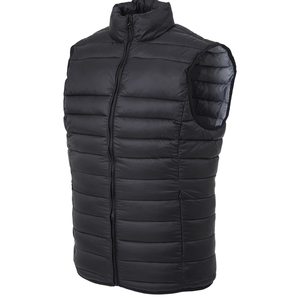 Customized Men's Winter Puffer Vest Removable Hooded Quilted Padded Sleeveless Vest Casual Warm <b>Zip</b> <b>Up</b> <b>Jacket</b> with stand color - Product Image 5