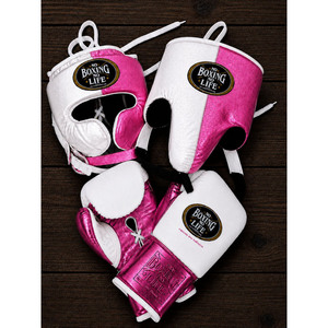 Kit de Boxeo Personalizado de Primera Calidad, Sin Boxeo No Hay Vida, Color Marrón/Blanco, Guantes, Protector de Cabeza y Protector Inguinal al por Mayor - Product Image 5
