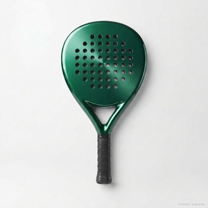 Raquette de padel en fibre de carbone premium, batte de sport en graphite, noyau en mousse EVA léger, cadre durable, surface texturée, grip équilibré - Product Image 1