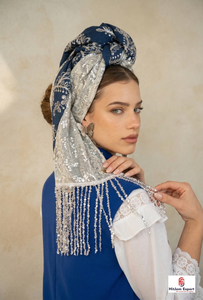Premium <b>Square</b> <b>Scarf</b> With Tassel Custom Printed Soft Lightweight Women Fashion Headscarf OEM ODM Wholesale - Product Image 3