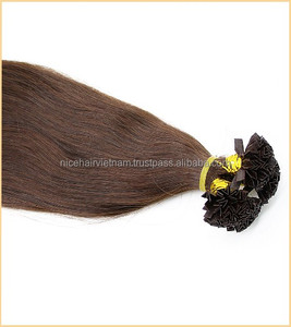 Extensiones de cabello humano crudo 100% con extensiones de punta en V Cabello natural de alta calidad hecho en Vietnam - Product Image 4