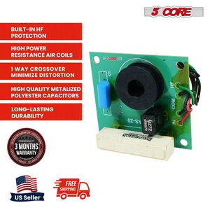 Processore Audio Professionale, Crossover Passivo, Bobine a Nucleo d'Aria ad Alta Potenza e Bassa Resistenza, Poliestere Metallizzato Premium - Product Image 4