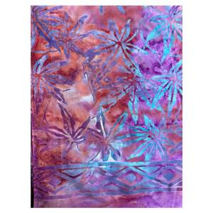 Elegante Sarong Batik Indonesio Hecho a Mano, Abstracto, Ecológico, 100% Poliéster, Ligero, Premium, Suave, Multiusos, para Niños - Product Image 1