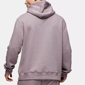 Unisex Gray Hoodie Tracksuit Set Full Sleeve Solid Color Cotton Sweatpants Casual Autumn Wear Loose Fit <b>Jogger</b> Outfit - Product Image 6