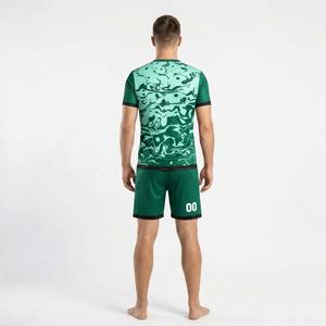 Tenue de football pour adultes de haute qualité, vêtements de sport 100% polyester, séchage rapide, meilleur uniforme de football pour hommes, maillot à manches courtes - Product Image 4