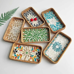 Bandeja de Bambú con Incrustaciones de Nácar, Decoración Ecológica para Interiores, Ideal para Acción de Gracias - Product Image 6