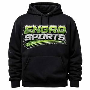 Sudadera con Capucha de Alta Calidad 100% Algodón para Hombre, Ropa Deportiva, Estilo Urbano, Estampado Puff, Estilo Denim - Product Image 2