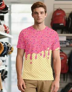 Camiseta gráfica de verano de manga corta con cuello redondo Ice Cream Crewneck - Product Image 2