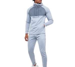 Ensemble de survêtement pour homme, coupe décontractée, deux pièces, tissu doux et respirant, idéal pour la détente, les promenades, la salle de sport, la course à pied et les activités quotidiennes en plein air - Product Image 1