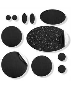 Patch personnalisé en toile imperméable en forme de cœur/fleur pour la réparation de doudounes - Product Image 1