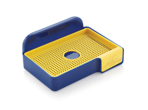 Porte-savon en plastique durable avec grille antidérapante, design moderne pour évier - Product Image 4