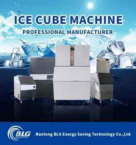 BLG mesin pembuat es batu, mesin pembuat kubus es komersial kecil 70kg bundar kualitas tinggi