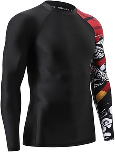 Custom <b>Compression</b> <b>Shirt</b> Rash Guard Moisture Wicking Gym <b>Shirt</b> for Men Women Fitness Sports Wear - Product Image 3