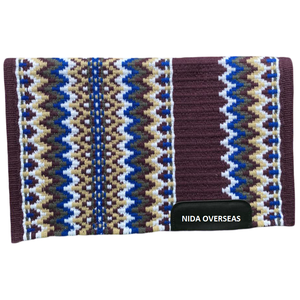 En gros Tapis de selle western standard en feutre de laine mérinos 100% 18 MM, type jupe ronde, 30x28, pour équipement équestre - Product Image 6