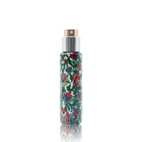 Flacon de parfum portable rechargeable en verre carré avec pulvérisateur à pompe, impression personnalisée par sérigraphie et transfert thermique, format voyage