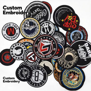 Insignias Personalizadas, Parches de Tela Bordados Circulares Parches de Tela Bordados. Apliques Bordados Personalizados por Computadora - Product Image 1