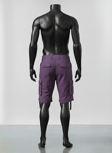 กางเกงขาสั้นคาร์โก้ผู้ชายสำหรับฤดูร้อน กางเกงขาสั้นคาร์โก้ลำลองสไตล์ไฮสตรีทเหนือเข่า ผ้าฝ้าย กางเกงขาสั้นซาฟารีสำหรับผู้ชาย - Product Image 5