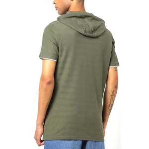 Nouveaux T-shirts à capuche personnalisés en gros pour hommes, 100 % polyester, pour l'extérieur et les loisirs, en vente à prix abordable - Product Image 2