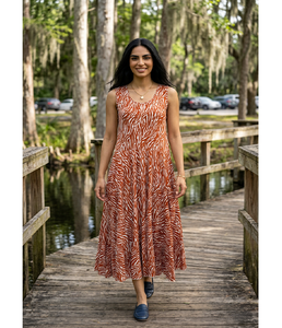 Vestido de Algodón Cambray para Mujer, Tela Suave y Ligera, Transpirable, Ropa Casual de Verano, Vestido Diario Elegante y a la Moda - Product Image 1