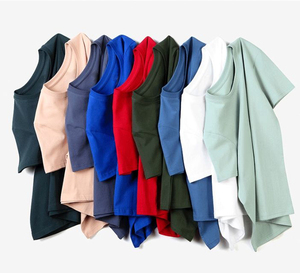 T-shirts en coton 100% personnalisés avec logo, surdimensionnés, unisexes, vierges, pour le sport, à imprimé uni, coupe ajustée, vente en gros, fabrication OEM - Product Image 3