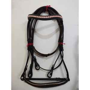 Bridon sans mors de qualité supérieure pour cheval |   Couvre-tête rembourré doux et confortable |   Accessoires durables pour l'équitation et l'entraînement des chevaux - Product Image 1