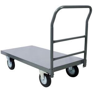 Carrello Industriale Piatto con Capacità di 900 kg, Piattaforma in Acciaio Liscia 24 X 48 per Uso Intensivo - Product Image 4