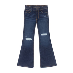 Jeggings de Mezclilla para Niñas, Corte Acampanado, Elásticos, con Estampado Floral Bordado, Ecológicos, Transpirables, Suaves, Cómodos e Informales - Product Image 5