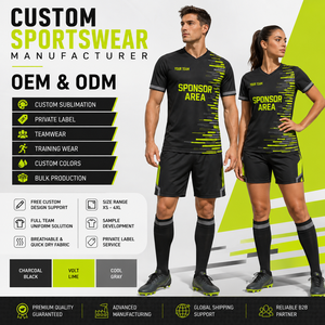 เสื้อฟุตบอลสั่งทำพิเศษ ผ้าไมโครเมช โพลีเอสเตอร์ ระบายอากาศได้ดี แผงข้างตัดเย็บพิเศษ สำหรับทีม แบรนด์ส่วนตัว แขนสั้น ไซส์ใหญ่ - Product Image 5
