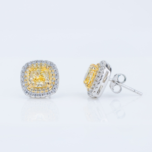 Superbes boucles d'oreilles classiques en zircon taille poire, en argent 925 plaqué rhodium, serties griffes, parures de bijoux de luxe pour femme pour mariage - Product Image 2