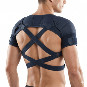 Attelle d'épaule double réglable pour hommes et femmes, support d'épaule pour le basketball et le badminton - Product Image 1