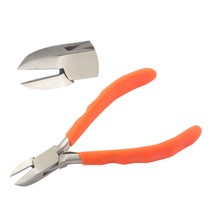 Cisaille latérale en acier inoxydable de 145 mm à mâchoires lisses, avec poignée ergonomique à ressort pour la fabrication de bijoux DIY, la coupe de fil et le sertissage - OEM - Product Image 1