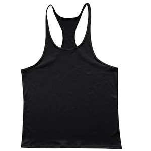 Wholesale Custom logo Blank Solid Sports Men Gym <b>Vest</b> Cotton Polyester Running Sports Men's Sleeveless <b>Stringer</b> tank Top - Product Image 3