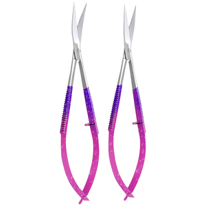 Ciseaux à ressort multi-usages en acier inoxydable avec logo personnalisé, coupe facile et fluide, durables, antidérapants, pour salon et usage domestique - Product Image 1