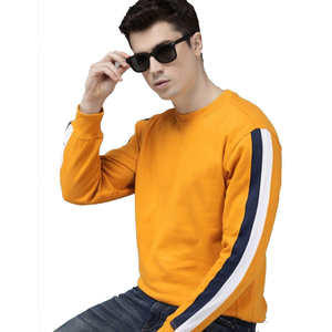 Sweat-shirts pour hommes de haute qualité, en molleton chaud, style hip-hop streetwear, respirants, unis et teints - Product Image 1